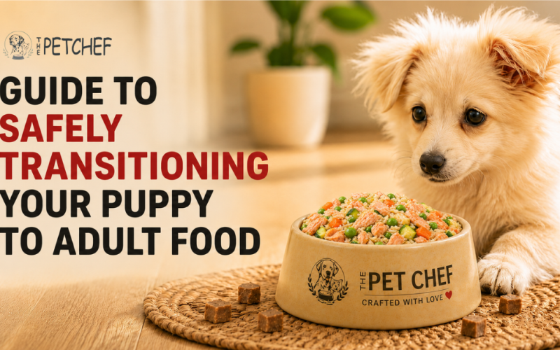 GUIDE TO SAFELY TRANSITIONING YOUR PUPPY TO ADULT FOOD