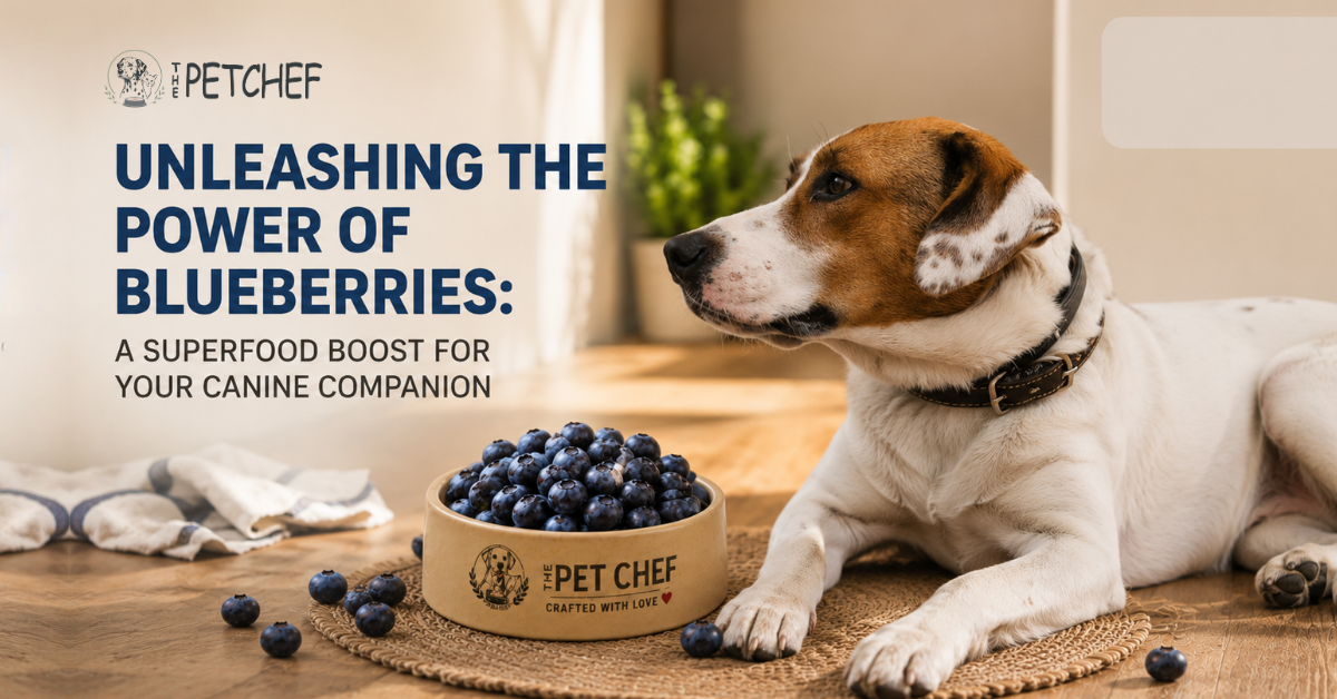 UNLEASHING THE POWER OF BLUEBERRIES: A SUPERFOOD BOOST FOR YOUR CANINE COMPANION