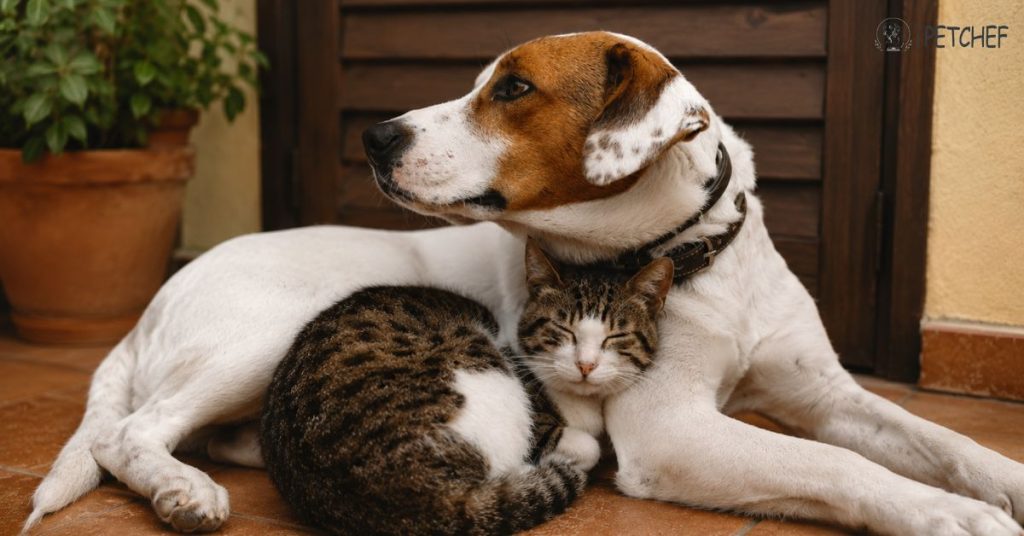 Best Fresh Pet Food with fresh meat and vegetables, showing natural ingredients for healthy dogs and cats in the UAE.