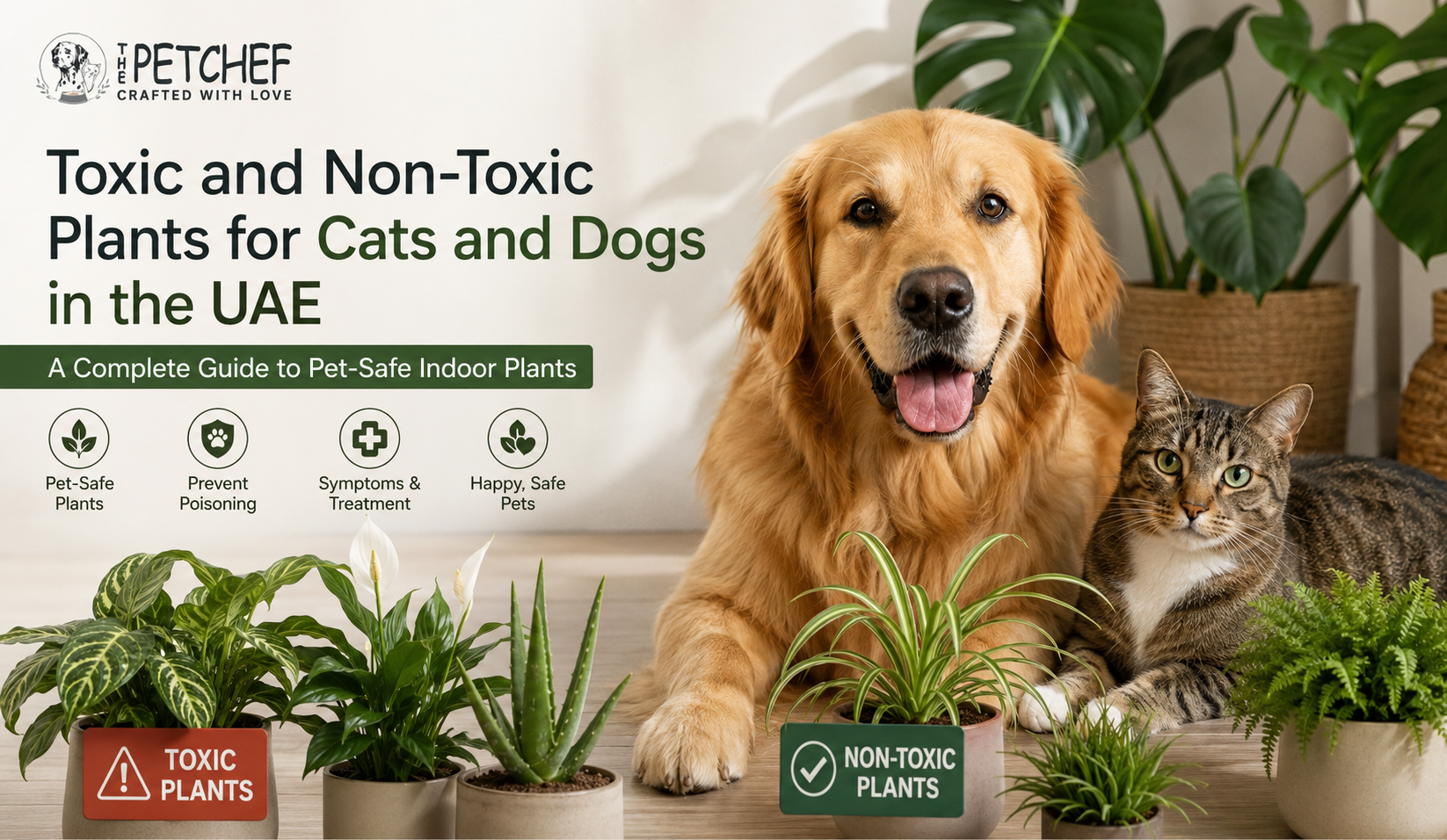 Toxic and Non-Toxic Plants for Cats and Dogs in the UAE